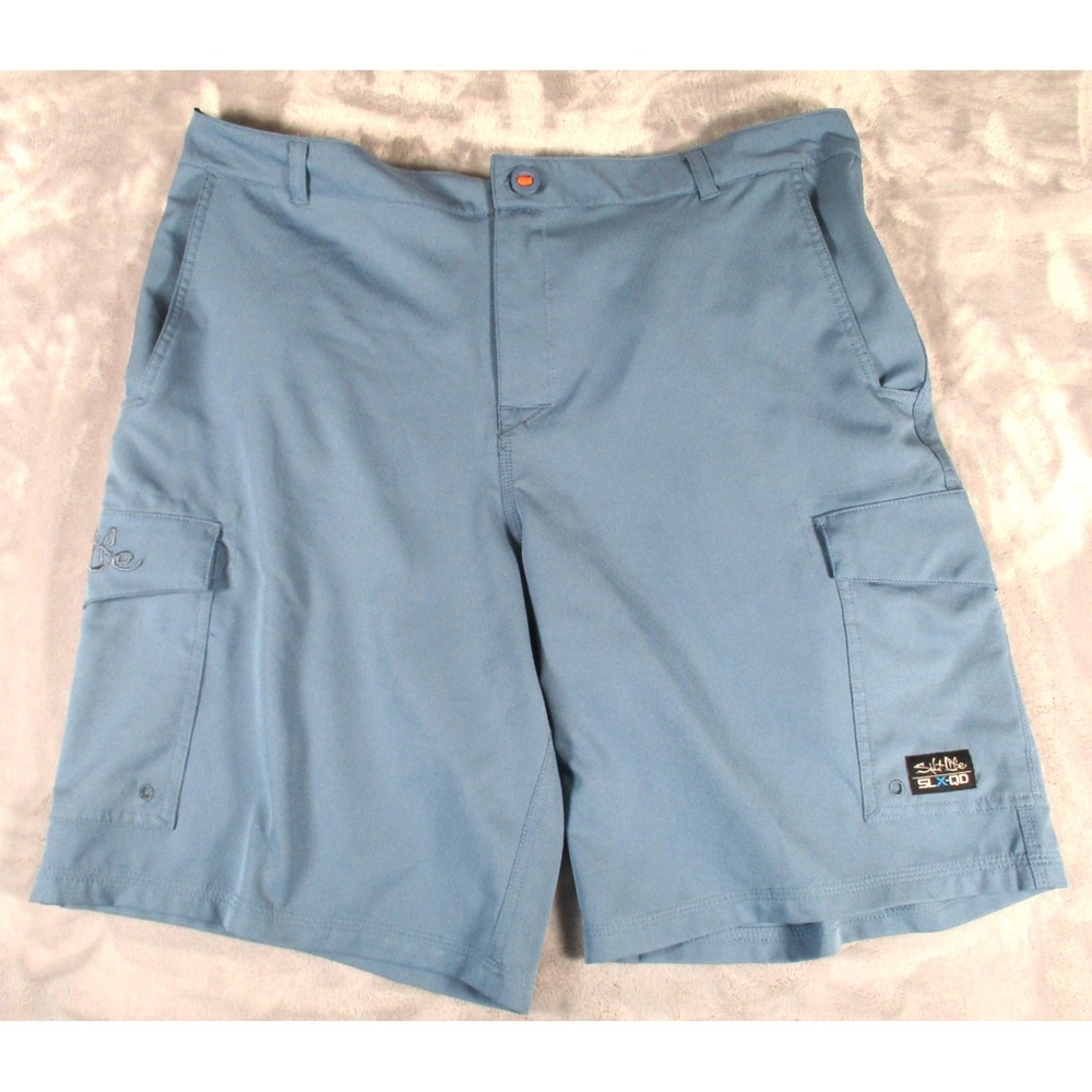 Salt Life SLX-QD Vapor Stretch Performance Hybrid Board Shorts Men 38 Quick Dry